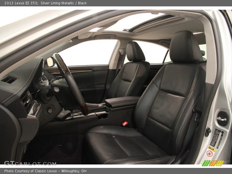 Silver Lining Metallic / Black 2013 Lexus ES 350