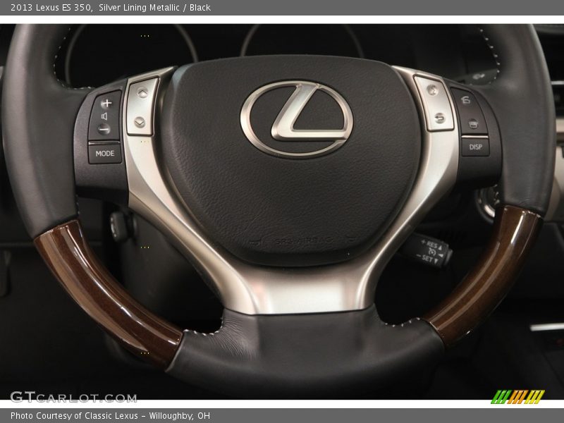 Silver Lining Metallic / Black 2013 Lexus ES 350