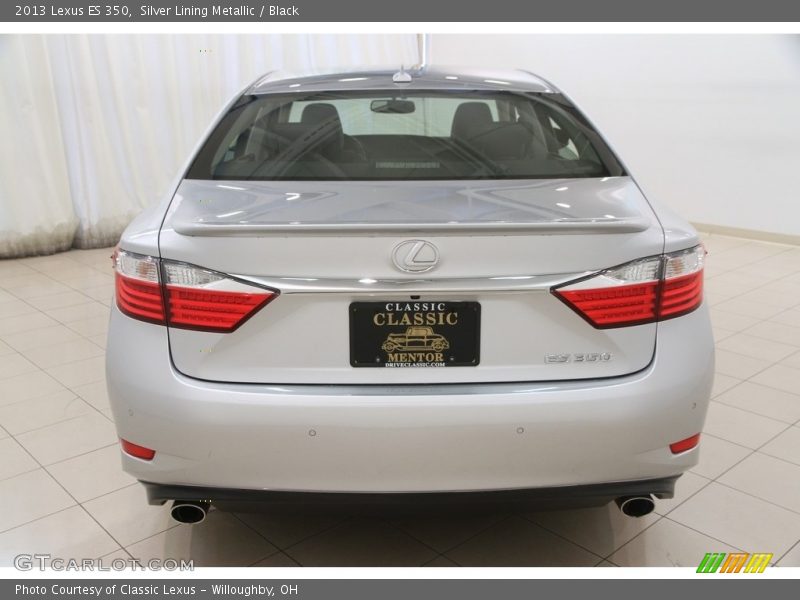Silver Lining Metallic / Black 2013 Lexus ES 350
