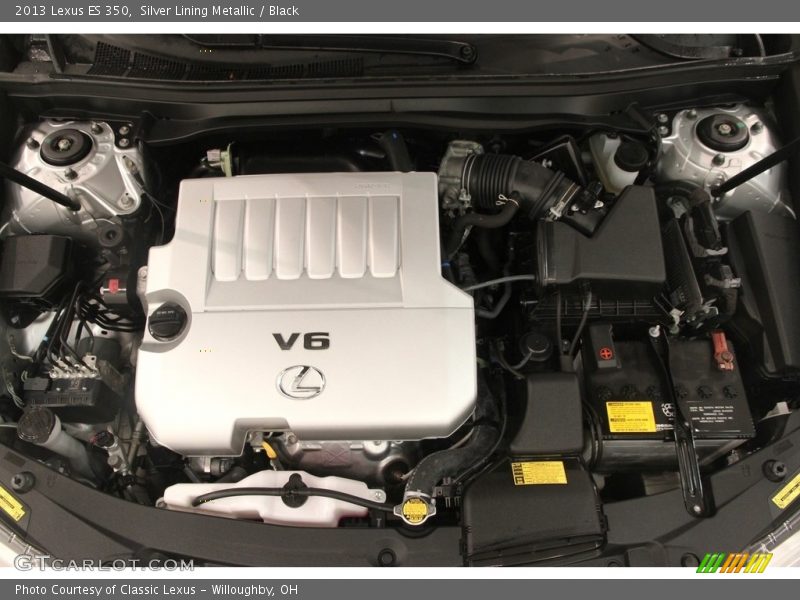 Silver Lining Metallic / Black 2013 Lexus ES 350