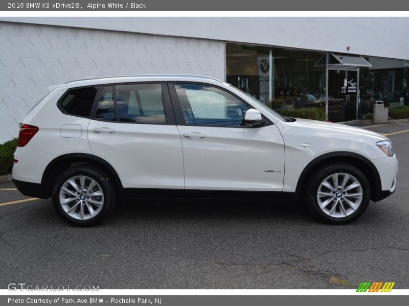 Alpine White / Black 2016 BMW X3 xDrive28i