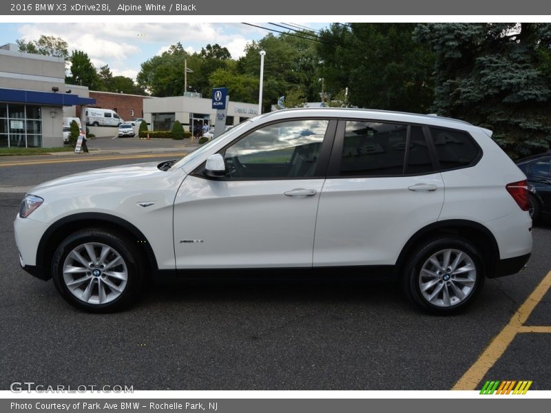 Alpine White / Black 2016 BMW X3 xDrive28i