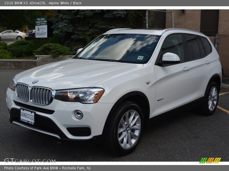 Alpine White / Black 2016 BMW X3 xDrive28i