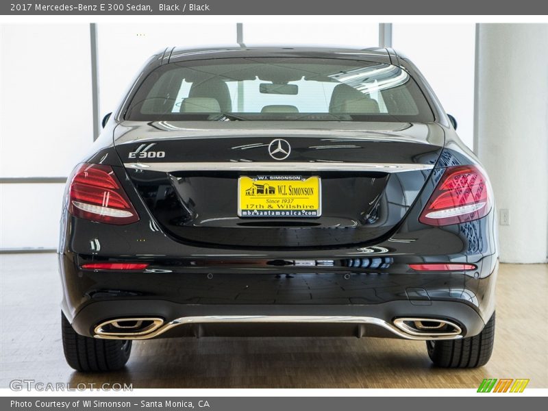 Black / Black 2017 Mercedes-Benz E 300 Sedan