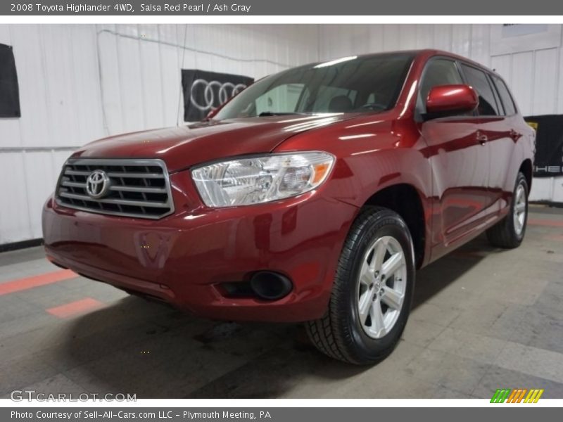 Salsa Red Pearl / Ash Gray 2008 Toyota Highlander 4WD