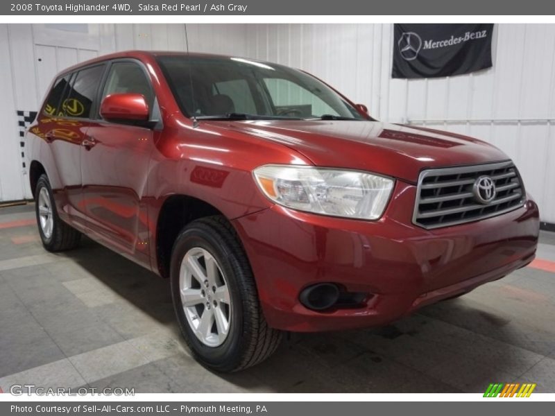 Salsa Red Pearl / Ash Gray 2008 Toyota Highlander 4WD