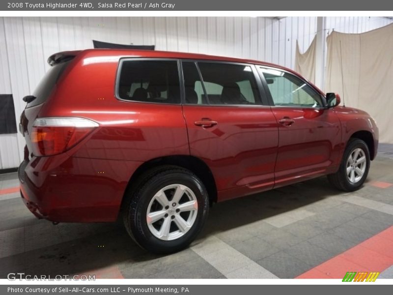 Salsa Red Pearl / Ash Gray 2008 Toyota Highlander 4WD