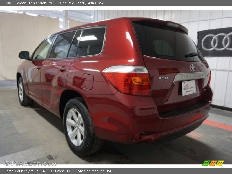 Salsa Red Pearl / Ash Gray 2008 Toyota Highlander 4WD