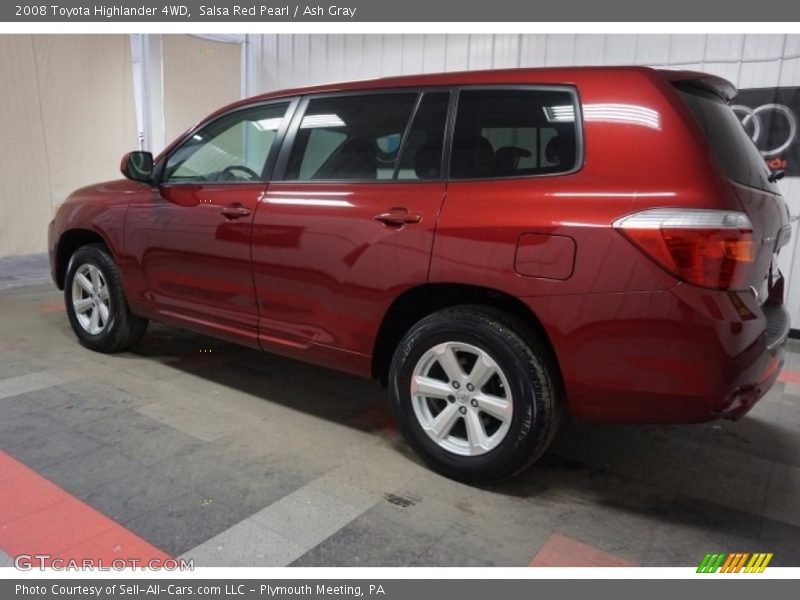 Salsa Red Pearl / Ash Gray 2008 Toyota Highlander 4WD