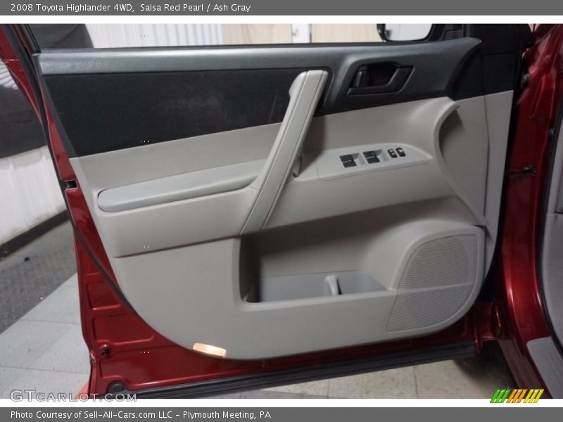 Salsa Red Pearl / Ash Gray 2008 Toyota Highlander 4WD