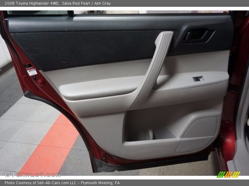 Salsa Red Pearl / Ash Gray 2008 Toyota Highlander 4WD