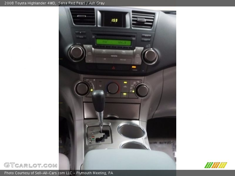 Salsa Red Pearl / Ash Gray 2008 Toyota Highlander 4WD