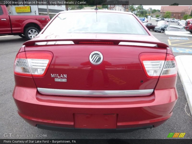 Vivid Red Metallic / Camel 2008 Mercury Milan I4 Premier