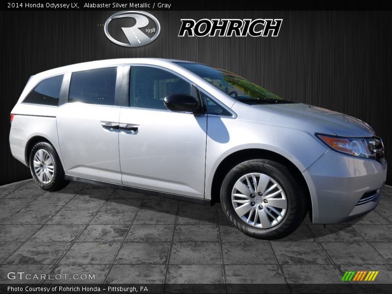 Alabaster Silver Metallic / Gray 2014 Honda Odyssey LX
