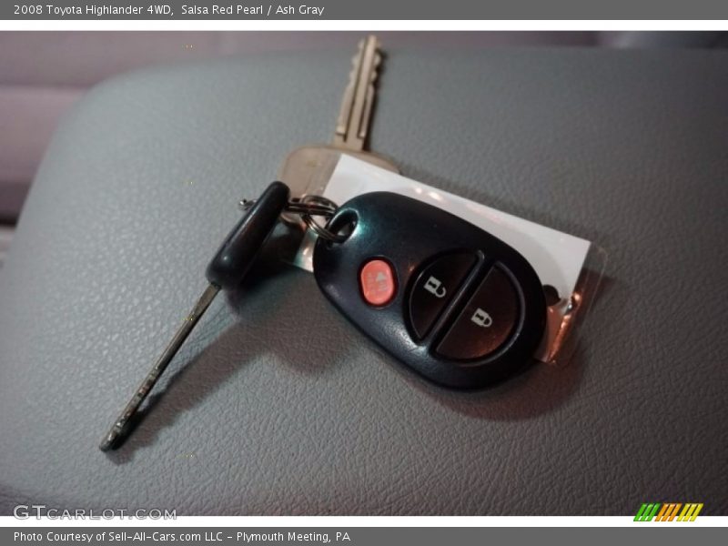 Salsa Red Pearl / Ash Gray 2008 Toyota Highlander 4WD