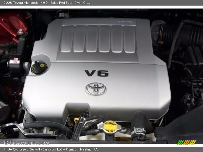 Salsa Red Pearl / Ash Gray 2008 Toyota Highlander 4WD