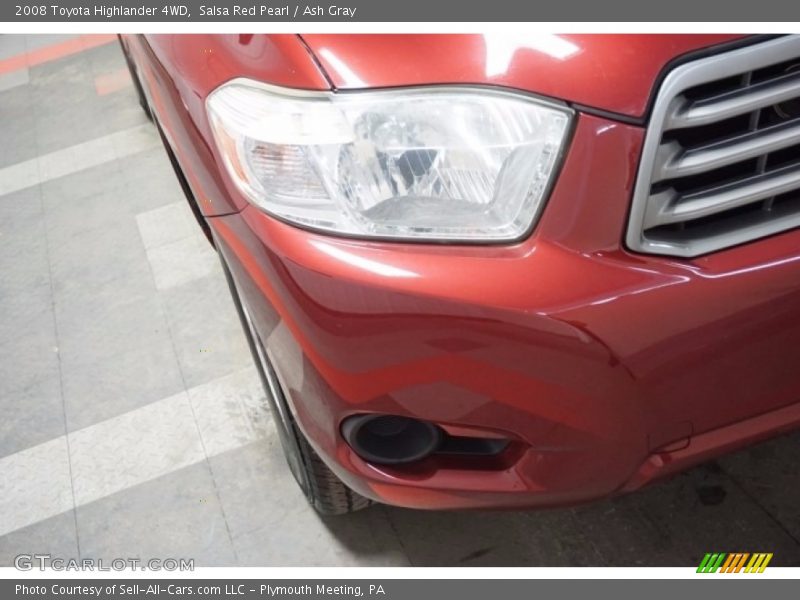 Salsa Red Pearl / Ash Gray 2008 Toyota Highlander 4WD