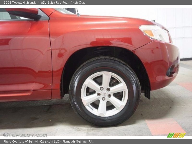 Salsa Red Pearl / Ash Gray 2008 Toyota Highlander 4WD