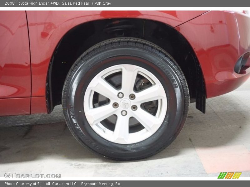 Salsa Red Pearl / Ash Gray 2008 Toyota Highlander 4WD