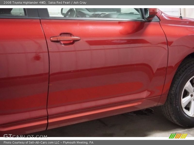 Salsa Red Pearl / Ash Gray 2008 Toyota Highlander 4WD