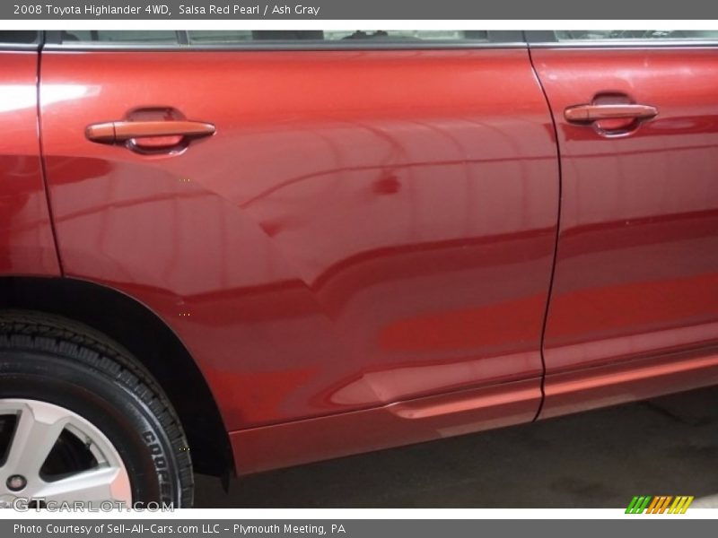 Salsa Red Pearl / Ash Gray 2008 Toyota Highlander 4WD
