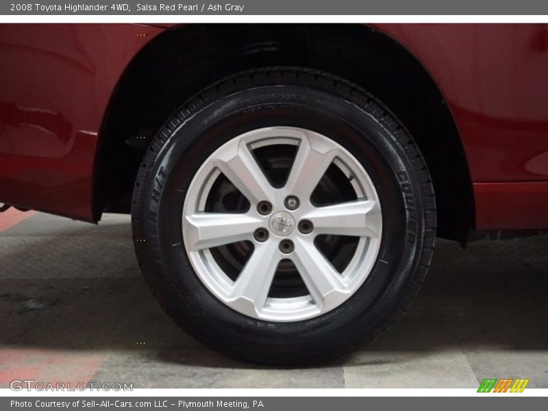 Salsa Red Pearl / Ash Gray 2008 Toyota Highlander 4WD