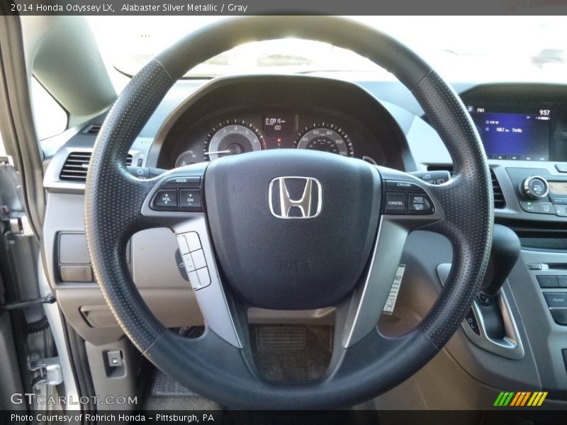 Alabaster Silver Metallic / Gray 2014 Honda Odyssey LX
