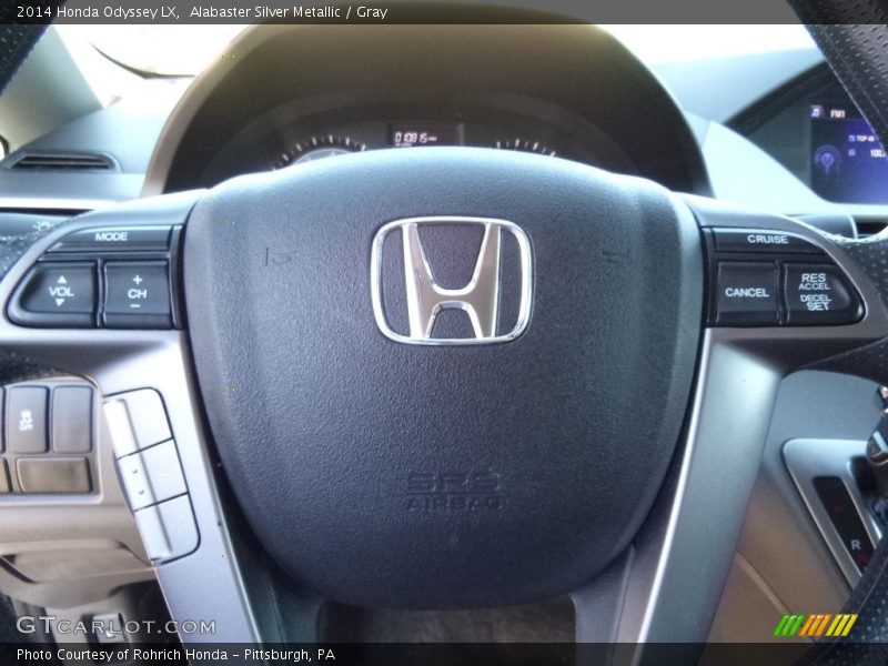 Alabaster Silver Metallic / Gray 2014 Honda Odyssey LX