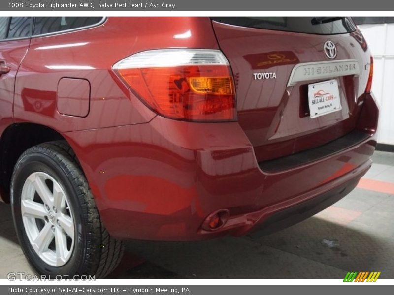 Salsa Red Pearl / Ash Gray 2008 Toyota Highlander 4WD