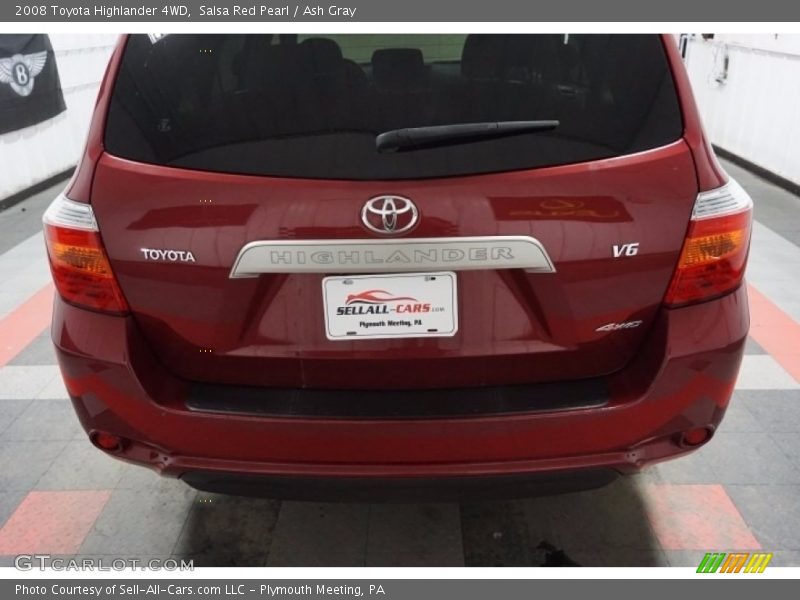 Salsa Red Pearl / Ash Gray 2008 Toyota Highlander 4WD