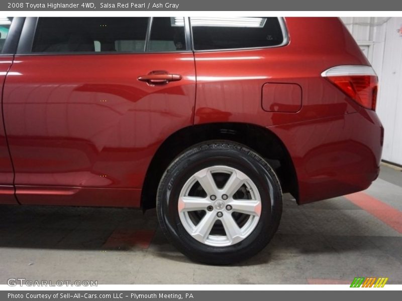 Salsa Red Pearl / Ash Gray 2008 Toyota Highlander 4WD