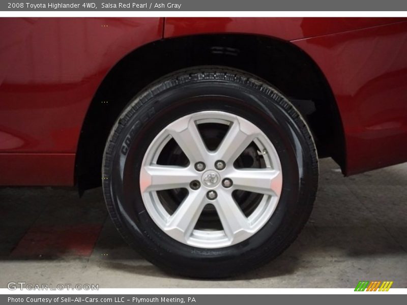 Salsa Red Pearl / Ash Gray 2008 Toyota Highlander 4WD