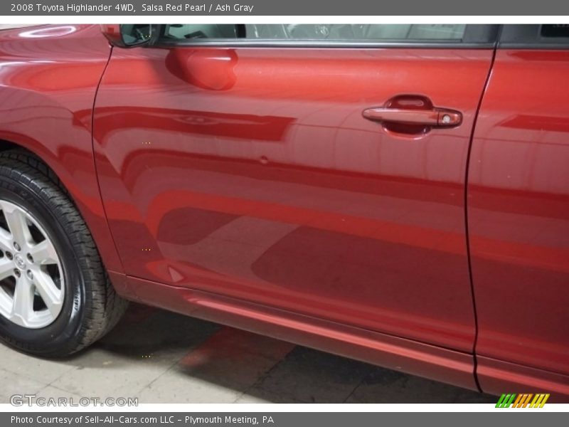 Salsa Red Pearl / Ash Gray 2008 Toyota Highlander 4WD