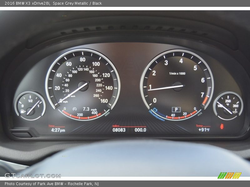 Space Grey Metallic / Black 2016 BMW X3 xDrive28i