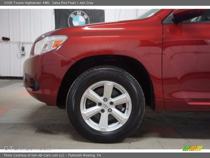 Salsa Red Pearl / Ash Gray 2008 Toyota Highlander 4WD