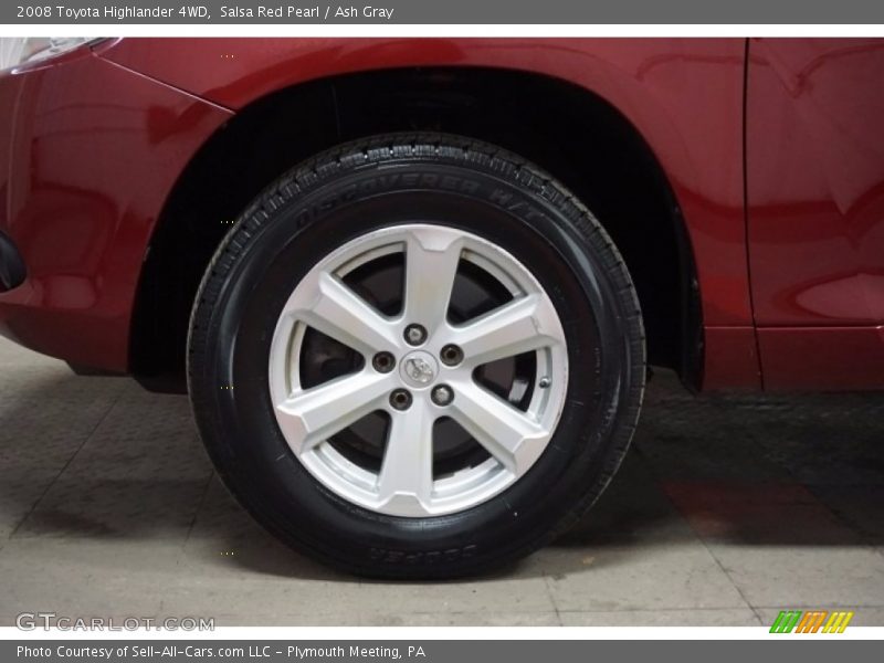 Salsa Red Pearl / Ash Gray 2008 Toyota Highlander 4WD