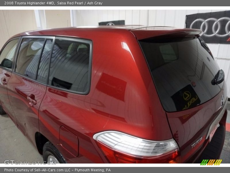 Salsa Red Pearl / Ash Gray 2008 Toyota Highlander 4WD