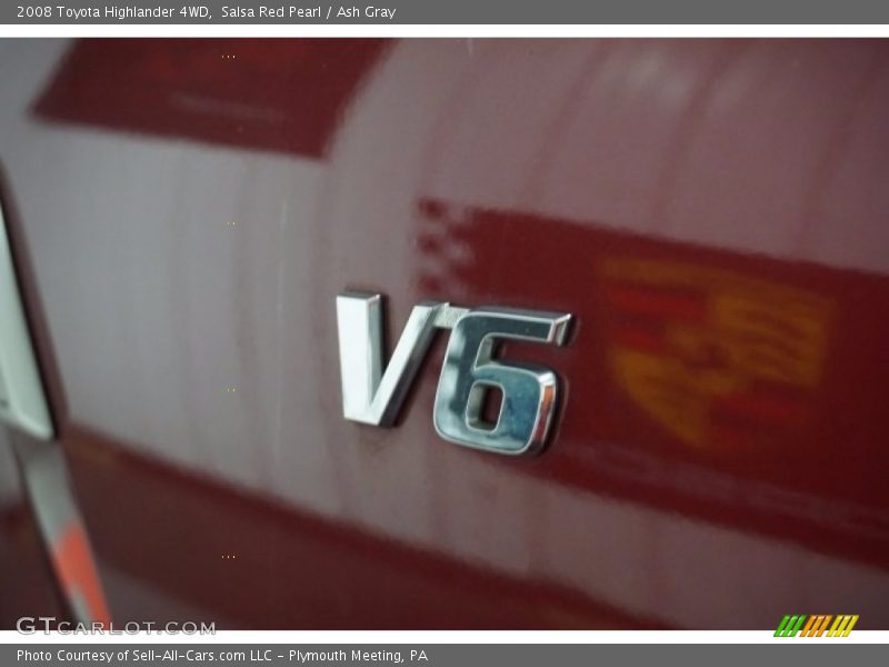 Salsa Red Pearl / Ash Gray 2008 Toyota Highlander 4WD