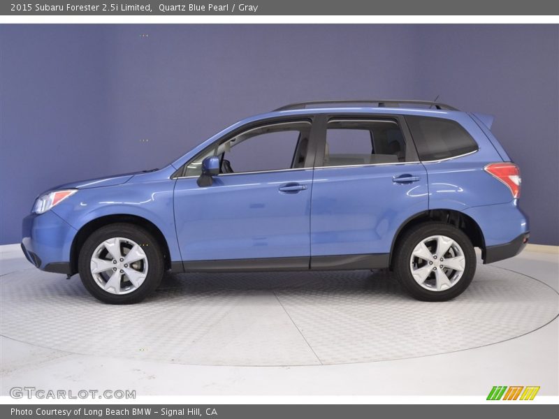 Quartz Blue Pearl / Gray 2015 Subaru Forester 2.5i Limited