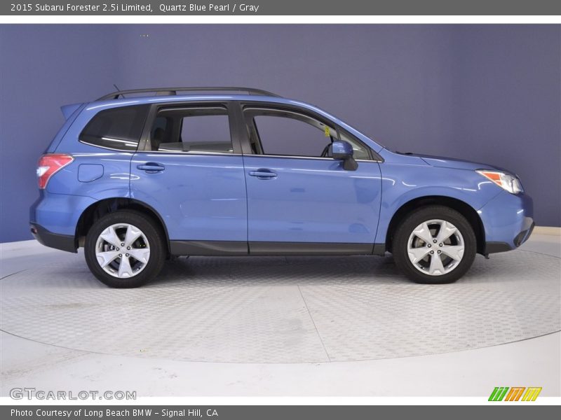 Quartz Blue Pearl / Gray 2015 Subaru Forester 2.5i Limited