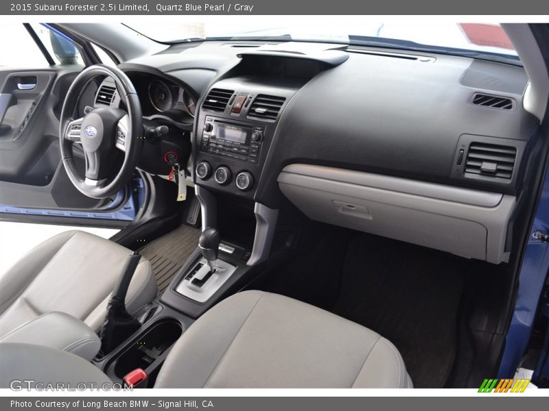 Quartz Blue Pearl / Gray 2015 Subaru Forester 2.5i Limited