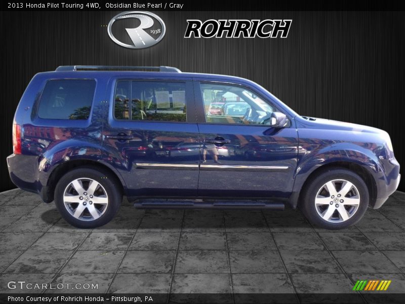Obsidian Blue Pearl / Gray 2013 Honda Pilot Touring 4WD