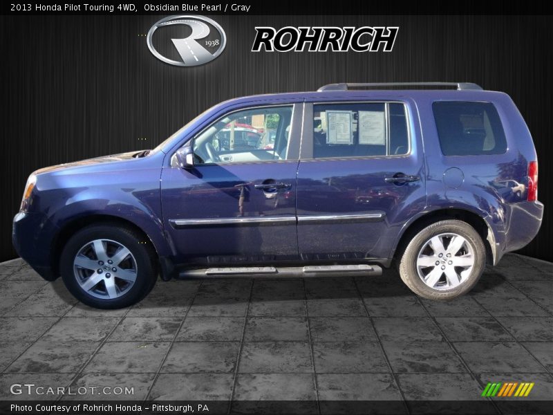 Obsidian Blue Pearl / Gray 2013 Honda Pilot Touring 4WD