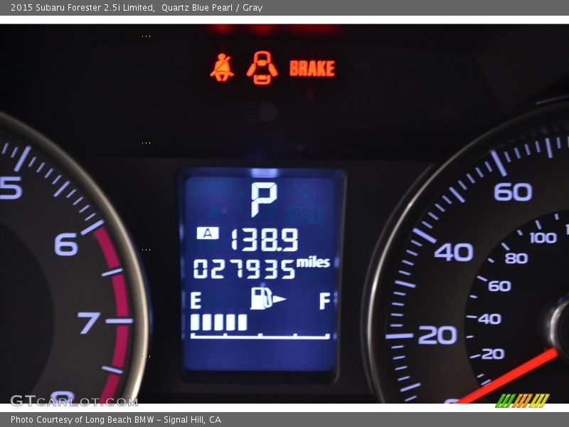 Quartz Blue Pearl / Gray 2015 Subaru Forester 2.5i Limited