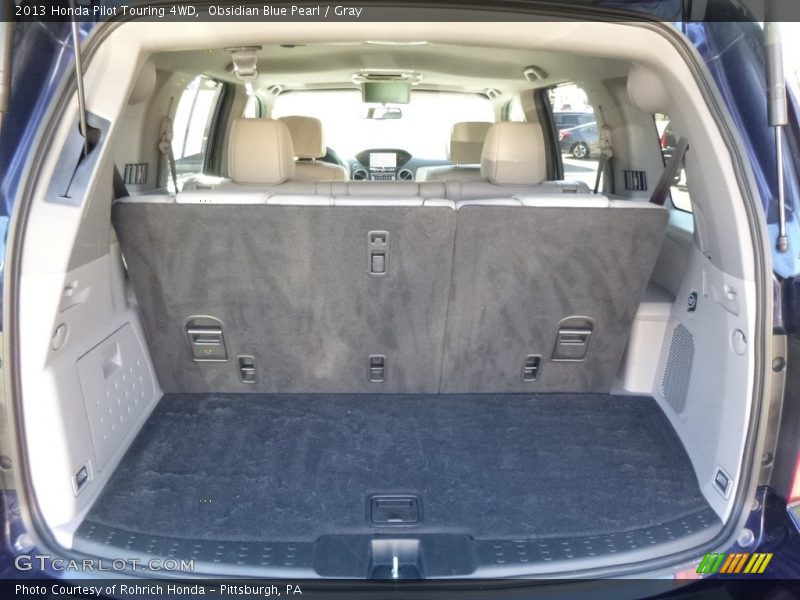 Obsidian Blue Pearl / Gray 2013 Honda Pilot Touring 4WD