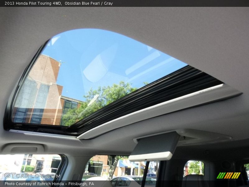 Obsidian Blue Pearl / Gray 2013 Honda Pilot Touring 4WD
