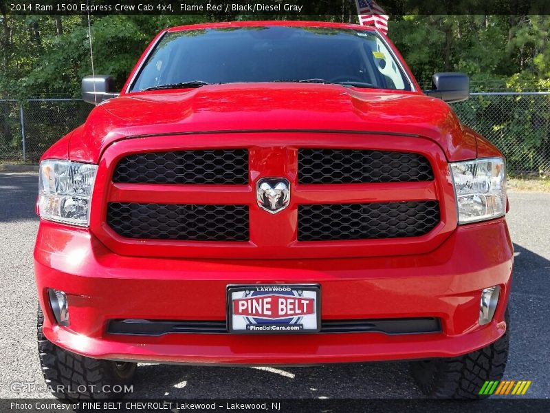 Flame Red / Black/Diesel Gray 2014 Ram 1500 Express Crew Cab 4x4