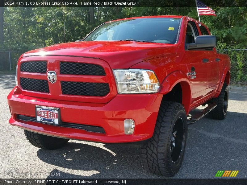 Flame Red / Black/Diesel Gray 2014 Ram 1500 Express Crew Cab 4x4