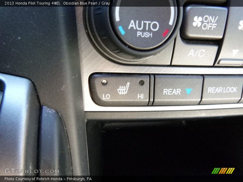 Obsidian Blue Pearl / Gray 2013 Honda Pilot Touring 4WD