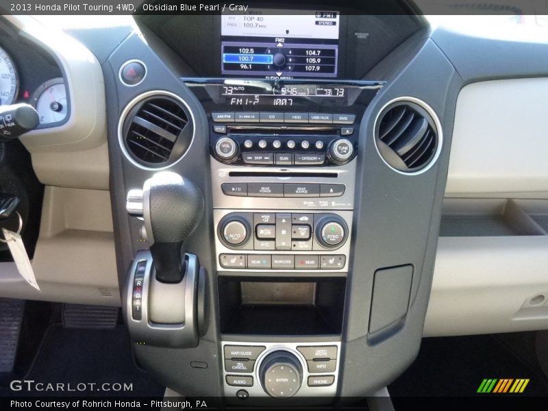 Obsidian Blue Pearl / Gray 2013 Honda Pilot Touring 4WD